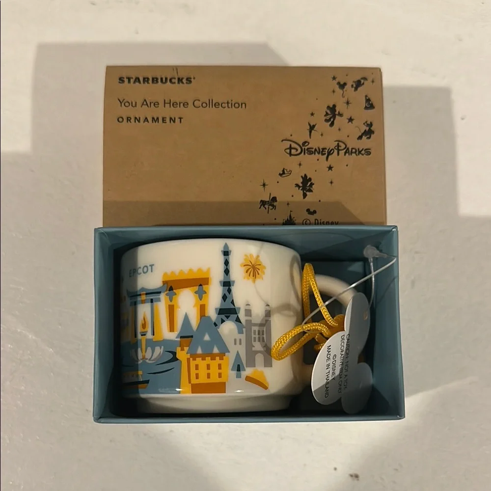 Starbucks Disney Parks Epcot you are here Mug Ornament - Picture 7 of 7